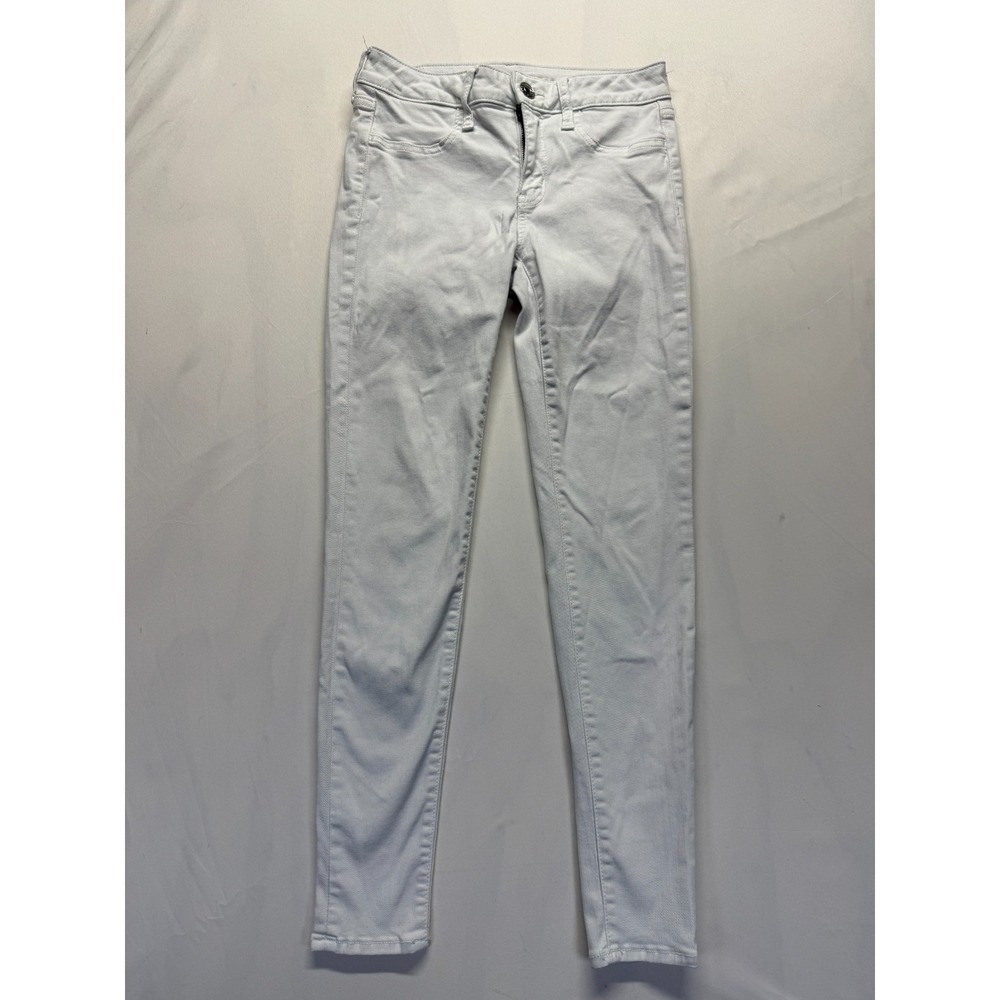 American Eagle Outfitters Next Level Stretch Skinny Jeans Womens 4R White Denim